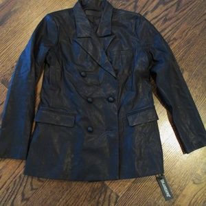 BLANKNYC Double Breasted Black Vegan Blazer